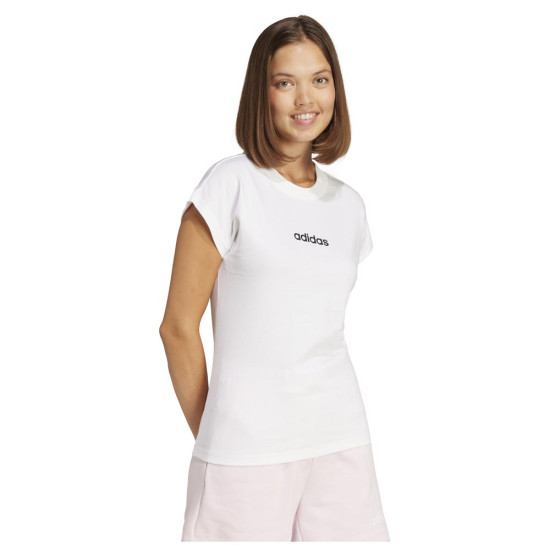 Adidas Γυναικεία κοντομάνικη μπλούζα Essentials Linear Single Jersey Tee
